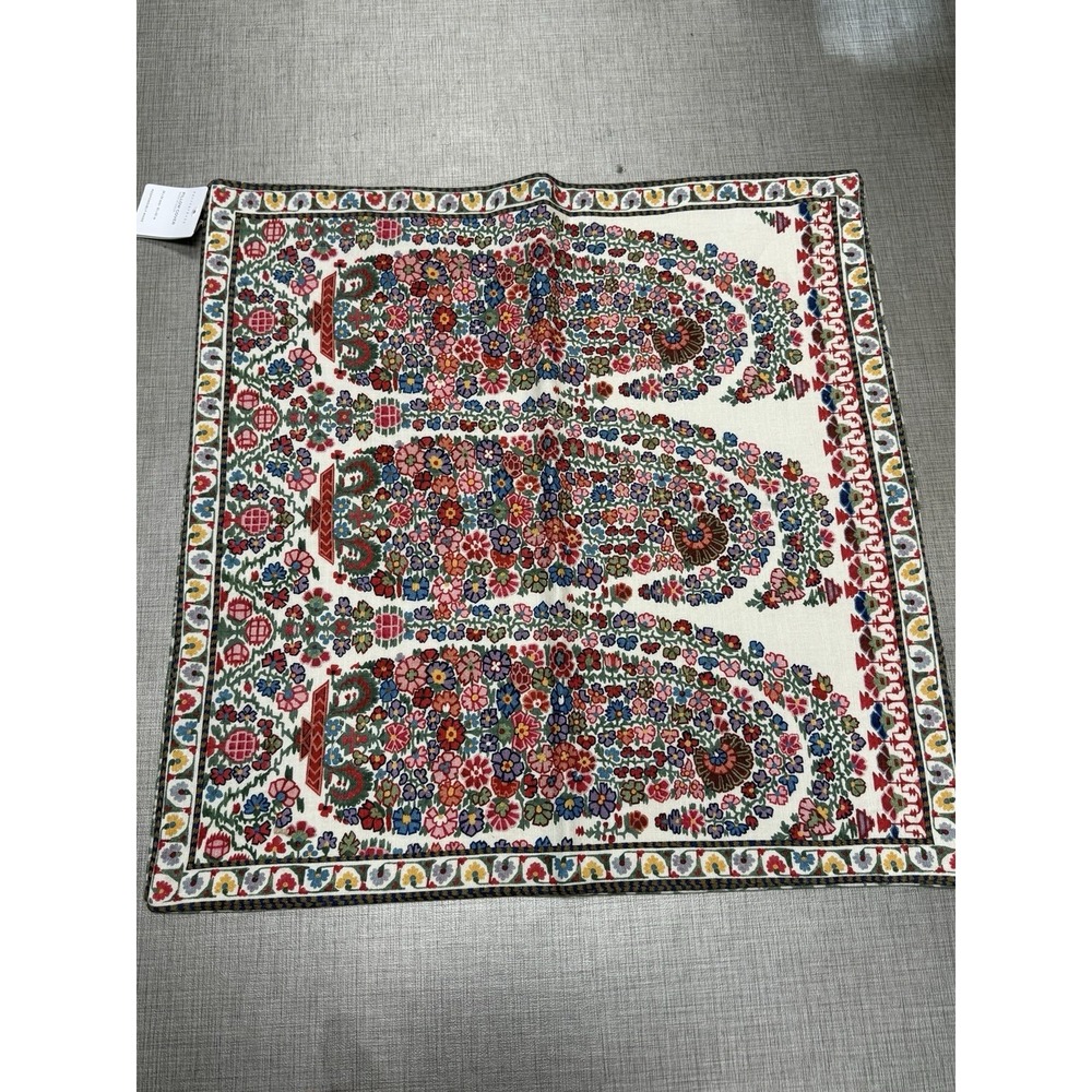 Pottery Barn Paisley Ikat Reversible 24 x 24 Pillow Cover - New